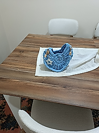 Salyangoz çanta mavi